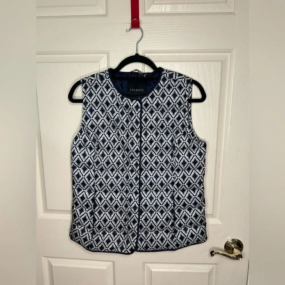 Talbots down filled puffer vest